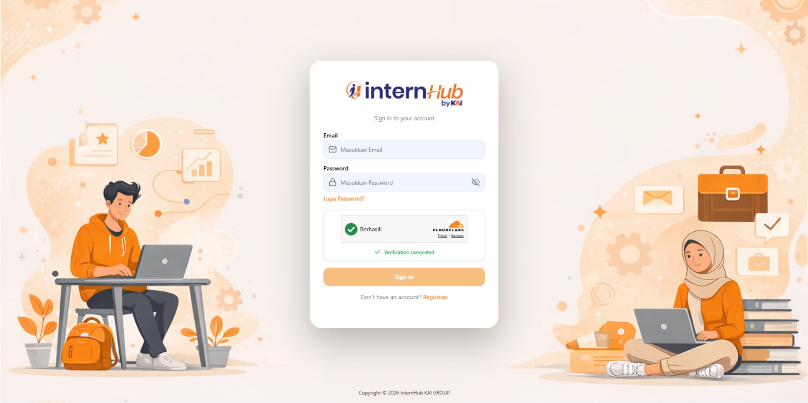 Portal-Internhub alternate view